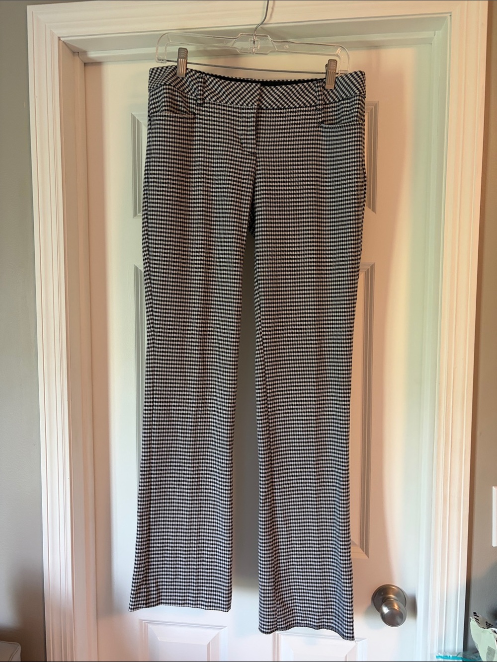 Express Black & White Houndstooth Trousers